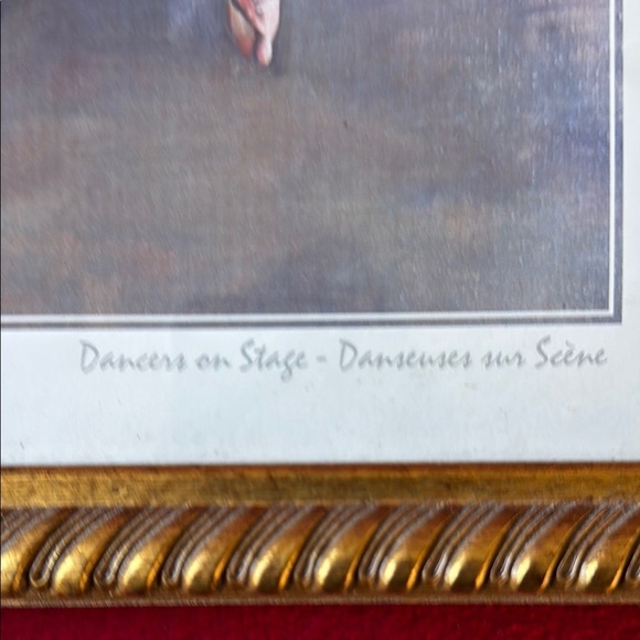 Vintage Gold Framed “Dancers on Stage” by Edgar Degas - Picture 3 of 7